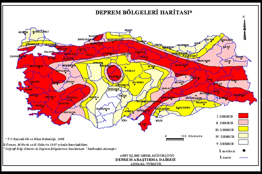 Birinci Derece Riskli Bölgeler