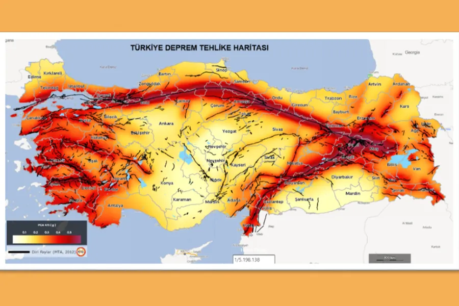Türkiye Deprem Risk Haritası: Türkiye'deki Fay Hatları