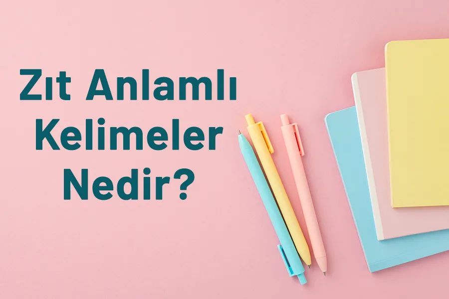 A'dan Z'ye Zıt Anlamlı Kelimeler Listesi