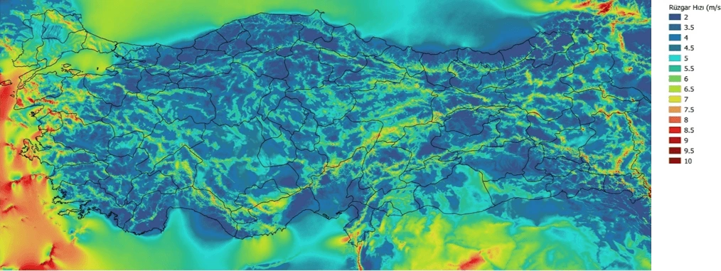 Türkiye Rüzgar Enerjisi Haritası ve Potansiyeli